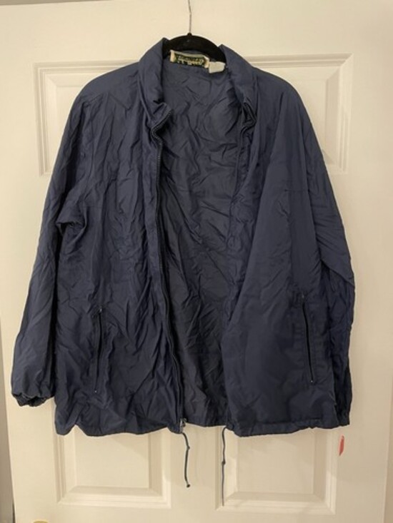 L.L. Bean Other - Vintage L.L. Bean 80s-90s Packable Navy Anorak Zip Up Hooded Windbreaker SzM